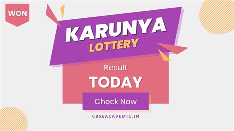 karunya lottery result